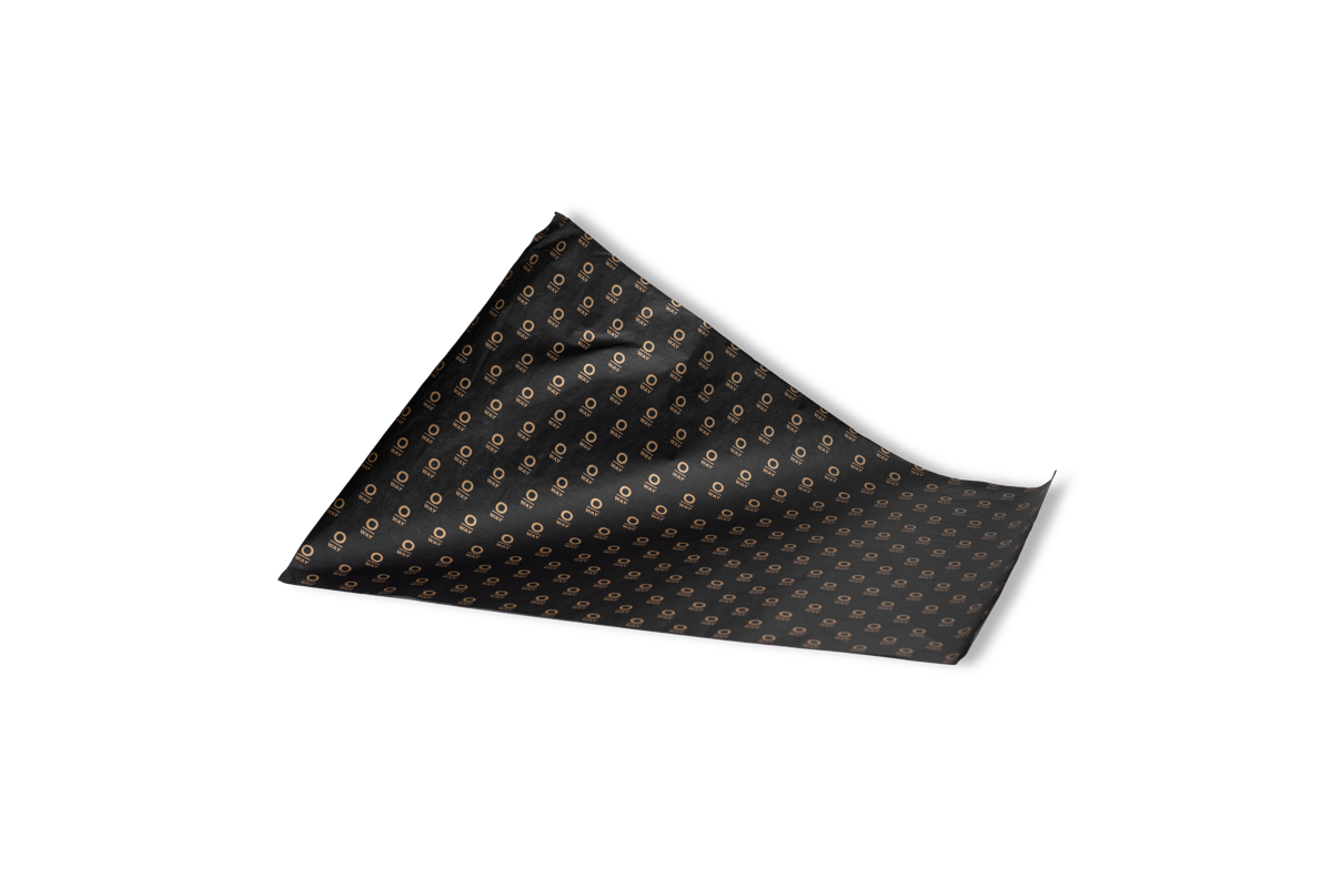 wrapping tissue paper - black (box 60 pz)